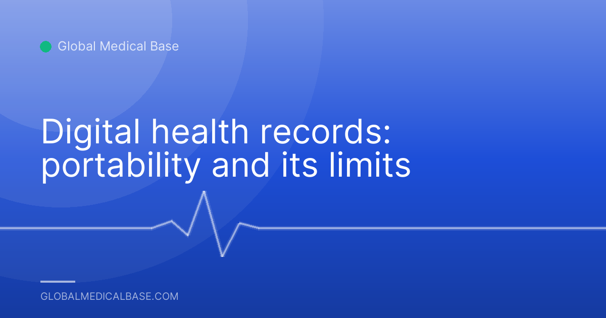 Digital health records: portability and its limits