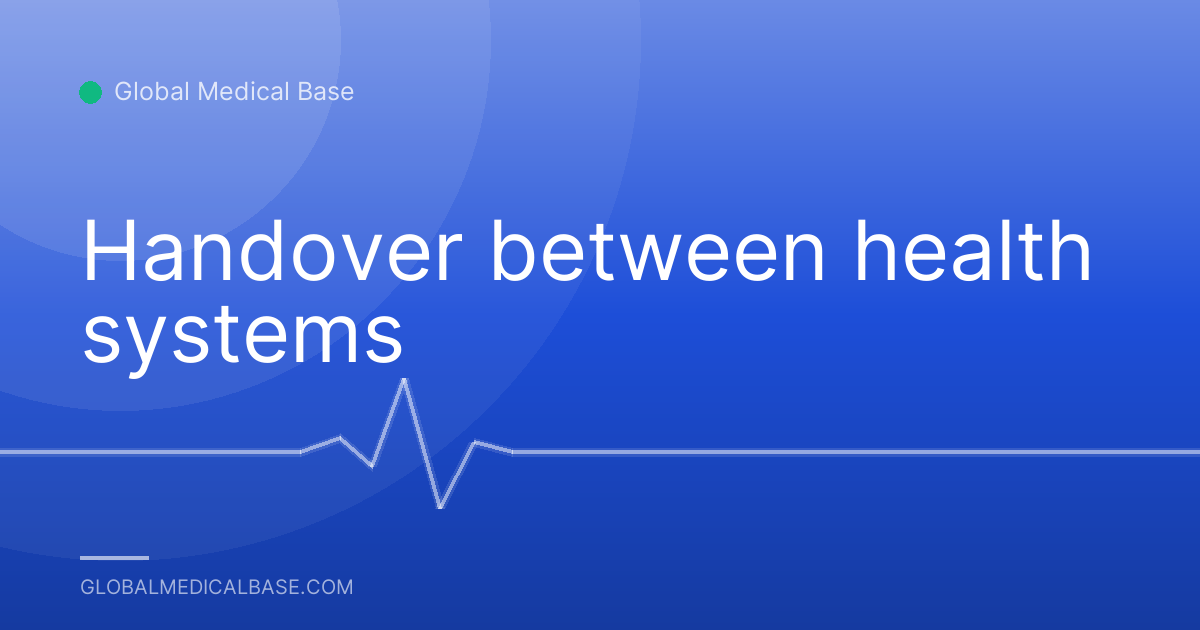Handover between health systems